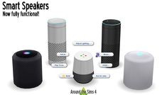 the smart speakers are all connected to each other