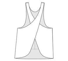 the front and back view of a tank top