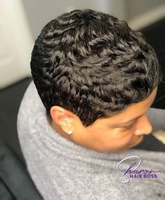 Rihanna Short Haircut, Sharon Blackman, Black Pixie Haircut, Short Relaxed Hair, Short Sassy Hairstyles, Short Quick Weave Hairstyles, Short Quick Weave, Sassy Hairstyles, Black Pixie