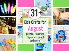 the collage is filled with crafts for kids to make