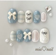 Pastel Blue Nails, Beauty Hacks Nails, Art Deco Nails, Simple Gel Nails, Pretty Nail Art Designs