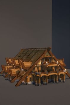 an image of a house made out of wood