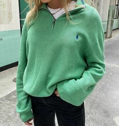 Green Winter Outfits, Jumper Outfits, Cold Weather Outfit, Practice Outfits, Autumn Fits, Winter Fits, Cozy Outfit