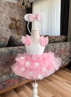 Pink Minnie Mouse Inspired Birthday Outfit for Girls Halloween - Etsy Canada Minnie Mouse Birthday Dress, Toddler Tulle Dress, Mini Mouse Dress, Minnie Mouse Tutu Outfit, Minnie Mouse Tutu Dress, Minnie Mouse Theme Party, Minnie Mouse Birthday Outfit, Minnie Mouse Birthday Cakes, Birthday Tutu Dress