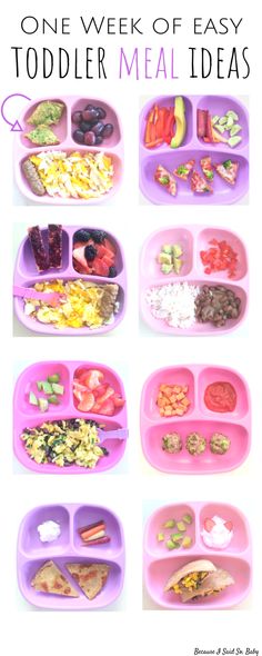 the one week easy toddler meal ideas