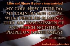 an american flag with the words, like and share if your true patriotic hero my god how little do my countrymen know what precious