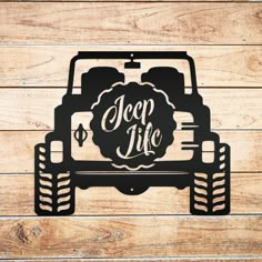 jeep decal with the words jeep like on it and an image of a truck