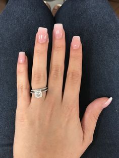 Milky Nails, Ombre Acrylic Nails, White Acrylic Nails, Short Square Acrylic Nails, Unique Acrylic Nails, Pink Acrylic Nails, Dipped Nails, Square Acrylic Nails, Minimalist Nails