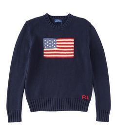 Polo Ralph Lauren Kids, Ralph Lauren Pullover, Polo Ralph Lauren Sweater, American Flag Sweater, Ralph Lauren Kids, Boys Sweaters, Mode Inspo, Knitting Women Sweater