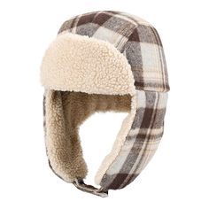 Comfort meets style with this Men's Levi's® Brushed Flannel Plaid Trapper Hat with Sherpa Lining. Comfort meets style with this Men's Levi's® Brushed Flannel Plaid Trapper Hat with Sherpa Lining. Classic trapper silhouette construction Adjustable ear flaps for flexible wear Plush and cozy faux sherpa lining Adjustable chin strap for comfortable fit Snap closure Upturned brimDETAILS 1.5"H x 8"W x 10.5"L Polyester Fleece lining Spot clean Imported Size: S/M. Color: Brown. Gender: male. Age Group: Pants Shirt Men, Trapper Hat, Trapper Hats, Sneaker Dress Shoes, Perfume Gift Sets, Mens Fleece, Medium Brown, Levis Men, Plaid Flannel