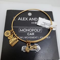 Brand New, Retired Style Bangle Gold, Alex And Ani Jewelry, Alex And Ani, Gold Bangles, Monopoly, Womens Jewelry Bracelets, Gold Color, Bangles, Women Jewelry