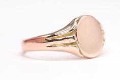 A stunning antique 9ct rose gold signet or pinky ring in excellent condition  Fully hallmarked for Chester 1915 this has been professionally cleaned and polished and looks fabulous  The face of the ring measures 11 x 10mm  Weighs a solid 5.2gms 🇬🇧 size R 🇺🇸 size 8 1/2 Free shipping and comes in a Sheffield Goldsmiths ring box  20523 Signet Rings, Dog Clip, Rose Gold Band, Pinky Ring, Hand Engraving, Ring Box, Sheffield, Signet Ring, Gold Bands