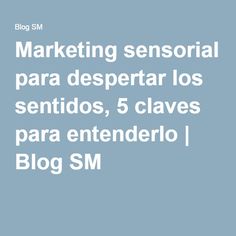 the words marketing sensorial para despertar los sentios, 5 claves para entendero