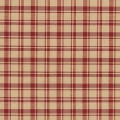 a red and beige plaid fabric