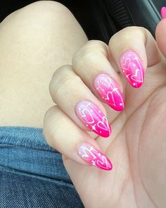 90s Nails Trends, 90s Nails Acrylic, Y2k Valentines Nails, Pink Nails Y2k, Nails Nuetral, Y2k Nails Pink, Acrylic Nails Y2k, Nail Lengths, Nail Polish Style