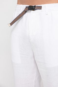 No. #595 - Signature Collection - White Mens 100 Linen Tapered Beach Pants Trousers Relaxed Fit Model Measurements: Height: 192 cm Inseam: 106 cm Waist Size: 92 cm Hip Size: 108 cm Model Wears Size: 32 Choose According to Your Jean Waist Size White Mens 100 Linen Tapered Beach Pants Trousers Relaxed Fit Signature Collection: Explore New Horizons Are you ready for a journey to new horizons with Signature Collection? Our boundary-pushing designs meet high-quality Italian linen fabric. In this uniq White Straight Leg Bottoms For Vacation, White Straight Leg Beach Pants, White Straight Leg Pants For Beach, White Straight Pants With Belt Loops, White Straight Leg Pants With Belt Loops, White Bottoms With Belt Loops For Summer, White Summer Pants With Belt Loops, Summer White Pants With Belt Loops, White Summer Bottoms With Belt Loops