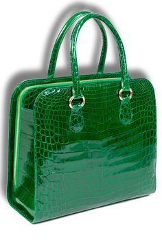 Green Bags, Verde Smeraldo, Vert Turquoise, Green Handbag, Beautiful Handbags, Moda Vintage