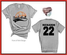 Basketball Family Shirts, Basketball Shirts, Mom, Dad, Grandma, Grandpa, etc. If you don't see the family member you want send us a message and we can add it to the list for you. You can pick the color vinyl you'd like for the word basketball and the name and number on the back. You will need to list it in the personalization section or send us a message with your color choices. This t-shirt we are using the Gildan Softstyle Unisex Tshirt - 4.5 oz., 100% preshrunk ring spun cotton - Sport Grey: Basketball Family, Love Stick, Basketball Shirts, Soccer Shirts, Personalized Clothes, Unisex Tshirt, Family Shirts, Mom Dad, Unisex Shirt