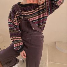 90s AESTHETICS JUMPER · OCEAN KAWAII · Online Store Powered by Storenvy Goblin Core, Estilo Hippie, Oversized Knitted Sweaters, Mode Inspo, Outfits Casual, Mode Vintage, Dream Clothes, Retro Outfits, Dungarees