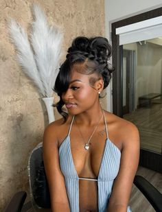 Birthday Hairstyles, Dope Hairstyles, Hair Ponytail Styles, Hair Laid, Business Hairstyles, Family Food, Ponytail Styles, Front Lace Wigs Human Hair, Baddie Hairstyles