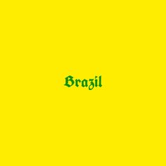 the word bragil is written in green on a yellow background with an orange border