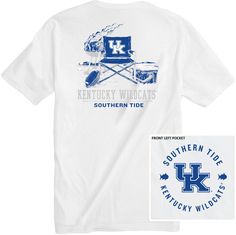 the kentucky wildcats t - shirt and sticker