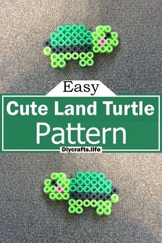 Land Turtle Perler Beads Turtle Perler Bead Pattern, Turtle Perler Beads, Land Turtle, Turtle Names, Melt Beads, Turtle Habitat, Turtle Crafts