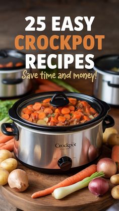 25 Easy Crockpot Recipes That Will Save You Time and Money One Pot Chicken Recipes, Delicious Crockpot Recipes, Crock Pot Inspired Recipes, Kids Lunch Recipes, Onion Soup Recipes, One Pot Pasta Recipes, Ham And Bean Soup, One Pot Dinner, Tomato Soup Recipes