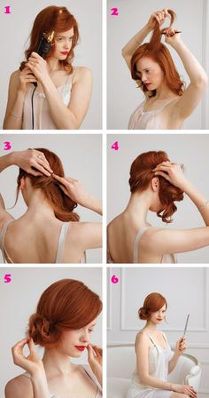 Chignon Tutorial, Side Chignon, 1920s Hair, Side Hairstyles, Wedding Hairstyles Updo, Wedding Updo, Vintage Hairstyles