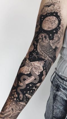 a person with a tattoo on their arm