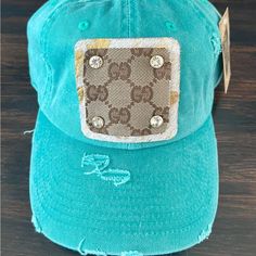 This Hat Is Accented By An Authentic Luxury Patch With Faux Cowhide And Crystal And Gold Rivets. Thank You For Shopping My Boutique. Black Pom Pom Hat, Shadow Logo, Floral Bucket Hat, Faux Cowhide, Straw Hat Beach, Camo And Pink, Running Hats, Boho Hippie Chic, Hat Ideas