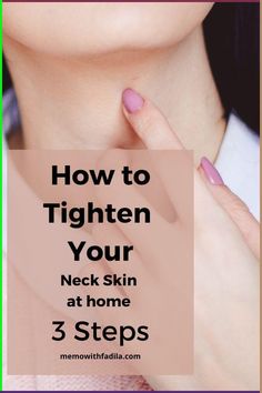 You can start tightening your neck skin at home if you are ready for it. Here, you will find 3 easy steps to incorporate in your daily routine. #looseskin #neckskin #turkeyneck #saggyneck #skincare Tighten Neck, Flawless Makeup Tutorial, Tighten Neck Skin, Neck Tightening, Tighten Loose Skin, Collagen Booster, Oily Skin Care, Loose Skin