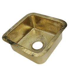 an image of a golden square sink