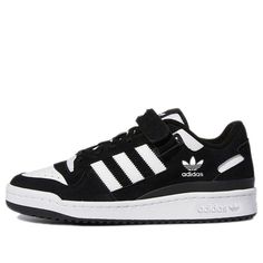 GW0695 Adidas Forum Low Black, Adidas Original Forum, Forum Adidas, Forum Low Shoes, Black And White Adidas, Adidas Forum Low, Forum Low, Adidas Forum, S Monogram