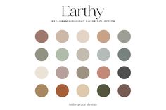 an image of the earthy color palettes for instagramm night cover collection