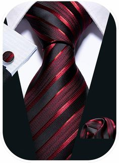 Barry.Wang Stripe Men Ties Set Classic WOVEN Necktie with Handkerchief Cufflinks Formal Description ①Perfect collocation-Necktie+handkerchief+cufflinks, easy-matching for all dress shirt and suit! ②Normal Size-3.35 inches*59 inches of tie; 9 inches x 9 inches of pocket square,best size for men. ③Excellent Material-Stainless steel for cufflinks& silk for tie and hanky,1200 stiches woven craft to guarantee durability and wearability.You can feel the different texture on it. ④Classic Design-Stripe Necktie Set, Gold Tie, Mens Silk Ties, Plaid Shirts, Tie For Men, Designer Ties, Gold Cufflinks, Cufflink Set, Stripe Silk