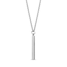 If you are craving an elegant addition to your jewelry collection, then consider this stainless steel bar pendant necklace. The shape of the pendant is decidedly modern, but the square edges are still understated enough to prevent the necklace from appearing overbearing. It is paired with a simple but durable chain. The best part about this necklace is that it is engravable. Although the pendant has a slim profile, the surface can still be personalized with an etched message of your choosing. Pr Bar Pendant Necklace, Stainless Steel Bar, Gift For Woman, Bar Pendant, Steel Bar, Precious Jewelry, Rose Gold Color, Steel Jewelry, Memorable Gifts