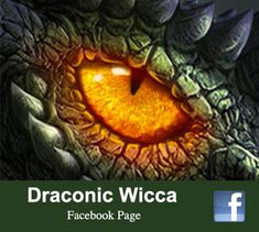 an image of a dragon eye with the caption's facebook page below