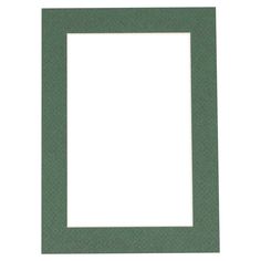 an empty green frame on a white background