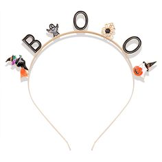 PRICES MAY VARY. ✔ Halloween Hairbands for Women: Get ready for Halloween season with our sparkling Spooky Halloween Headbands. Features a gold metal hair hoop with rhinestone letter BOO and cute enamel ghost, pumpkin, witch and spider charms on the top, adding to your favorite Halloween costumes for a bit of whimsy and unexpected flair ✔ Costume Party Headwear: Add the finishing touches to your Halloween fancy dress costume with these pumpkin headband, perfect for Halloween make up, themed party, cosplay, daily wearing or other party decorations, show your temperament and add festival atmosphere ✔ Gothic Headband Size&Material: These ghost headpieces are made of decent quality alloy, rhinestone and enamel, nickel free, lead free. Stretchable to fit most women girls head sizes. Diameter: a Party Hair Accessories, Halloween Headband, Halloween Fancy Dress, Hair Accessories Gift, Crystal Headband, Hair Hoops, Rhinestone Headband, Halloween Hair, Halloween Party Themes