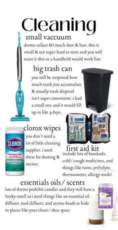 an advertisement for cleaning products with instructions on how to use it