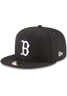 Boston Red Sox and White 59FIFTY Black New Era Fitted Hat Red Sox Hat, Minnesota United Fc, Tyler Seguin, New York City Fc, Vancouver Whitecaps Fc, Jersey Hat, Nba Hats, New Era Fitted, Sporting Kansas City