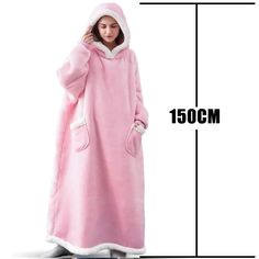 43869058695225 Home Clothes Women, Blanket With Sleeves, Baby Rosa, Oversized Blanket, Winter Blankets, Hoodie Blanket, Winter Hoodies, Sweatshirt Women, Wearable Blanket