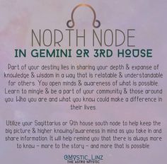 an advertisement for the north side in gemin or 3rd house, featuring headphones