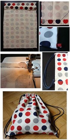 several pictures of different types of fabric