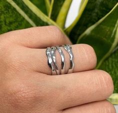 Welcome To My Shop  925 sterling silver Ring, Hammered Thick Ring, Statement Ring, Multi Layer Ring, Thumb Ring, Chunky Ring, Silver Boho Ring, Rings for Women 925 Sterling Silver Ring Wire Ring Designer Wrap Ring Fashion ring Handcrafted Ring Gift Ring  Check Out My Shop <https://www.etsy.com/in-en/shop/CLASSYSILVERART?ref=seller-platform-mcnav Thank You Ring Wire, Thick Ring, Layered Rings, Chunky Ring, Wire Ring, Wrap Ring, Thumb Ring, Ring Fashion, Chunky Rings