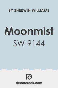 Moonmist SW-9144  by Sherwin-Williams Sherwin Williams Billowy Breeze, Moon Mist Sherwin Williams, Moonmist Sherwin Williams, Sherwin Williams Moonmist, Moonmist Sw, Sw Tidewater, Sherwin Williams Tidewater, Aqua Paint Colors, Calming Paint Colors