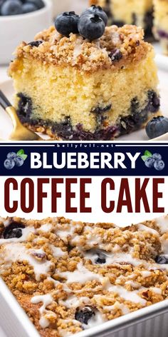 Craving a delicious treat? This Blueberry Coffee Cake recipe is perfect for 4th of July dessert ideas! With fresh blueberries, sour cream, and a sweet, crunchy pecan-streusel topping, it's one of those yummy summer desserts you'll love! Nye Brunch, Blueberry Coffee Cake Recipe, Mousse Au Chocolat Torte, Blueberry Crumb Cake, Saturday Breakfast, Cream Cheese Coffee Cake, Coffee Cupcakes, Blueberry Coffee Cake