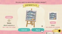 an animal crossing game screen with the caption do you want to save this custom design?