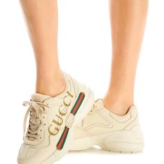 Reposhing This Item I Purchased From @Electra233. Loved It, But Ready To Rotate For Something New. Questions? Leave A Comment Below! Gucci Rhyton, Beige Sneakers, Gucci Women, Gucci Sneakers, Casual Sneakers Women, Buy Gucci, Women Sneakers, Hummel Sneaker, Sneakers Online